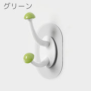 ウォールフック 3個セット 粘着式 壁面フック 壁掛け 小物掛け 帽子掛け 壁面収納 貼り付け 工具不要 穴あけ不要 簡単設置 かわいい 玄関 キッチン 台所 バスルーム 便利