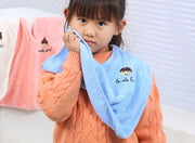 タオルエプロン 子供用スタイ 単品 1枚 キッズ 食事エプロン 前掛け 吸水 洗面 うがい 歯磨き 服濡れ防止 子供用 女の子 男の子 ワンポイント よだれ掛け 柔らか 女児 男児 保育園 幼稚園 子ども こども