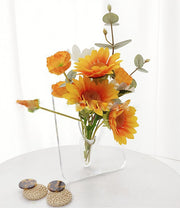 フラワーベース 花瓶 花器 一輪挿し ユニーク 透明 クリア プラスティック お洒落 おしゃれ グリーン インテリア 雑貨