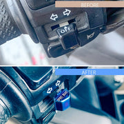 ウィンカースイッチカバー バイク用品 装飾用品 スイッチカバー シグナルキー キャップ ホンダ CB190 メタルカラー 光沢感 ロゴ入り デコパーツ かっこいい シンプル おしゃれ スタイリッシュ 赤 黒 銀色 青 緑