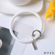 スマホ リングストラップ ブレスレット ストラップホルダー リストストラップ 手首 落下防止 シリコン 携帯 ケースに挟むだけ