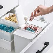 ジェルボールストッカー 洗剤容器 洗濯用品 ジェルボール 容器 収納 詰め替えボックス 洗濯バサミ入れ 洗剤 柔軟剤 BOX 万能容器 整理整頓 ホワイト
