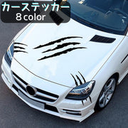 カーステッカー 車用 車用品 カー用品 カーアクセサリー 外装シール 爪痕 トリックアート デカール 自動車用 カラバリ豊富 かっこいい