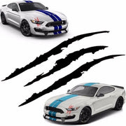 カーステッカー 車用 車用品 カー用品 カーアクセサリー 外装シール 爪痕 トリックアート デカール 自動車用 カラバリ豊富 かっこいい