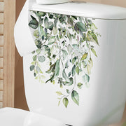 ウォールステッカー トイレステッカー トイレシール ウォールシール 壁ステッカー 壁紙シール シール式 インテリア雑貨 植物 葉 リーフ 花 フラワー 観葉植物 リアル トイレのタンク 浴室 バスルーム 洗面所 トイレ ナチュラル おしゃれ 壁面装飾 室内装飾 模様替え DIY 北欧風 かわいい 貼るだけ シンプル 緑