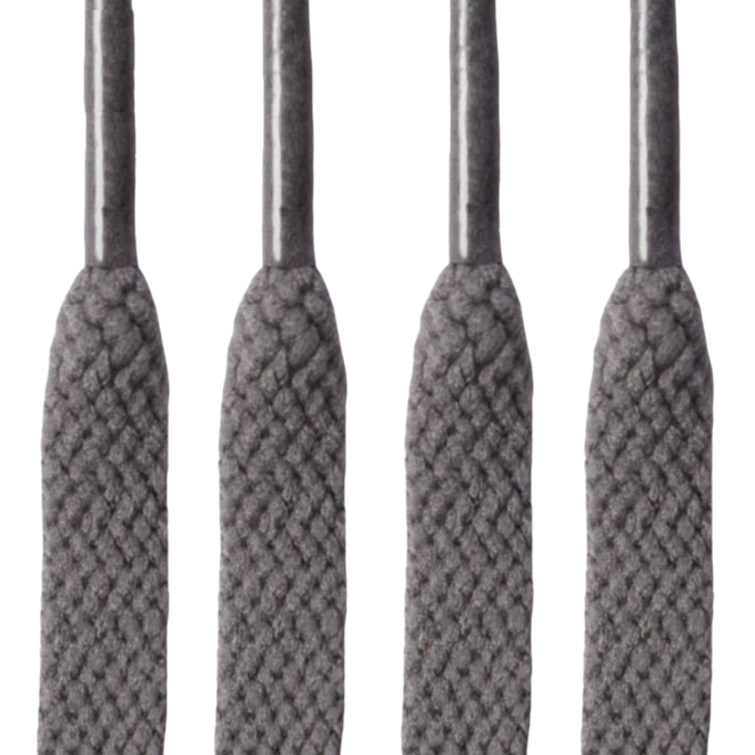 靴ひも 120cm 2本セット メンズ レディース シューレース ダークグレー バリエーション画像