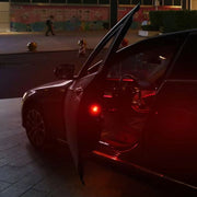 LEDドアライト 単品 カー用品 ライト ドア開閉ライト 警告灯 粘着テープ式 夜間 歩行者 自転車 衝突防止 追突防止 電池式 配線不要