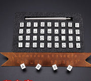 レザークラフト カービング 刻印 クラフト 工作 DIY アルファベット 文字 シンプル オリジナル アレンジ