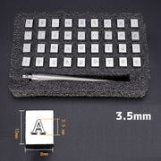 レザークラフト カービング 刻印 クラフト 工作 DIY アルファベット 文字 シンプル オリジナル アレンジ