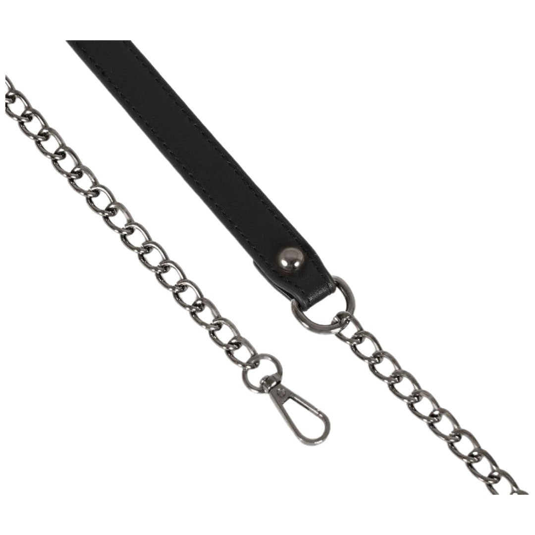 ショルダーストラップ チェーン PUレザー バッグストラップ 付け替え 単品 100cm 110cm 120cm 130cm かばん用 肩ひも 交換用 カラバリ豊富 ブラック ブラウン ホワイト ベージュ