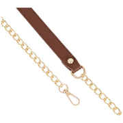 ショルダーストラップ チェーン PUレザー バッグストラップ 付け替え 単品 100cm 110cm 120cm 130cm かばん用 肩ひも 交換用 カラバリ豊富 ブラック ブラウン ホワイト ベージュ