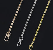 バッグチェーン チェーン 110cm 120cm 130cm 140cm レディース 女性 バッグ かばん 鞄 クラッチバッグ ポーチ セカンドバッグ お財布 ショルダーバッグ ハンドバッグ お洒落 上品 エレガント ゴールドカラー シルバーカラー