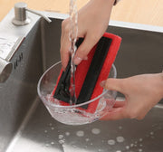 キッチンスポンジ 台所ブラシ キッチンブラシ 取っ手付きスポンジ 持ち手付き キッチン用品 掃除用品 水回り フライパン シンク ガスレンジ 皿洗い 洗浄 食器洗い おしゃれ