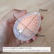 メイクスポンジケース 3個セット 卵型 たまご型 透明 クリア 通気性 メッシュ穴 コンパクト パフケース スポンジホルダー 収納 携帯 持ち運び 旅行 通勤 通学 メイク直し
