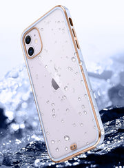 iPhoneケース スマートフォンケース スマホ ソフトカバー クリア 透明 メッキ 無地 背面保護 シンプル おしゃれ スタイリッシュ iPhone13 Pro ProMax mini 12 11 X XS XR XSMax 8Plus 8 7Plus 7 傷防止 汚れ防止 アイフォン アイフォーン スマートフォンアクセサリー