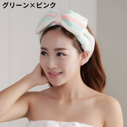 ヘアバンド 洗顔用 ターバン ヘッドバンド レディース ヘアアクセサリー 洗顔 入浴 お風呂 シャワー リボン おしゃれ かわいい