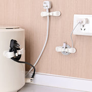 ケーブルホルダー コードホルダー ウォールフック 小物掛け 配線 電源コード 整備 収納 粘着式 粘着テープ 簡単設置 巻き取り まとめる すっきり シンプル