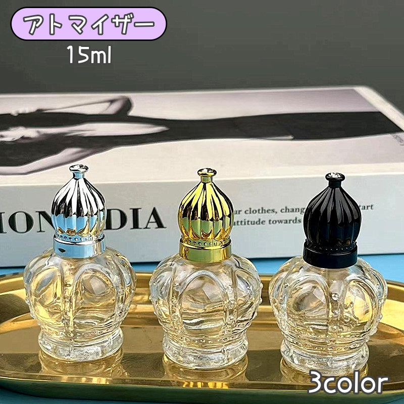 アトマイザー 15ml 詰め換え容器 レディース 女性 香水容器 香水瓶 パフューム フレグランス コンパクトサイズ 持ち歩き 持ち運び おしゃれ かわいい 可愛い
