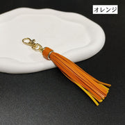 バッグチャーム キーリング キーホルダー 女性 男性 男女兼用 レディース メンズ ユニセックス ファッション雑貨 フリンジ タッセル 紛失防止 落下防止 チャーム フェイクレザー シンプル かわいい キュート お洒落 鍵 バッグ 鞄 スマホ