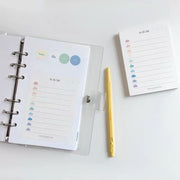 メモ帳 TO DO リスト todolist 50枚 文房具 雲 イラスト パステル タスク管理 スケジュール管理 10行 かわいい