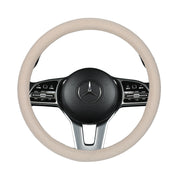 ハンドルカバー ステアリングカバー O型 カーハンドル用 車用 車用品 内装 カーアクセサリー 綿麻 カジュアル シンプル お洒落