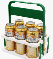 ドリンクホルダー ボトルキャリー 6本収納 整理 折り畳み式 取っ手付き ワイン ビール ジュース レジャー BBQ ピクニック 持ち運び キッチン
