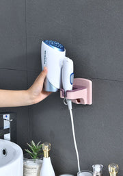 ヘアドライヤー ホルダー ドライヤー収納 バス用品 ラック 壁掛け バスルーム 洗面所 ドライヤースタンド フック付き コンパクト