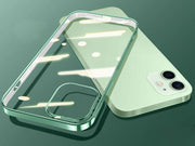 iPhoneケース スマホケース iPhoneカバー クリア 透明 薄型 傷防止 背面保護 サイドカラー iPhone13 iPhone12 Pro ProMax Mini シンプル おしゃれ 無地 ブラック ピンク ブルー レッド パープル ゴールドカラー シルバーカラー 黒 青 赤 紫 緑