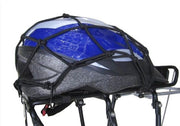 ツーリングネット カーゴネット バイクネット ゴムひも 自転車 荷台 カゴ ヘルメット 荷物固定 フック付き 荷崩れ防止 落下防止