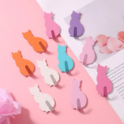 粘着フック 単品 1個 ウォールフック 猫 ネコ ねこ キャット しっぽ 壁掛けフック 壁掛け収納 省スペース おしゃれ かわいい 鍵 帽子 小物 玄関 リビング 片付け 整理 日用品雑貨
