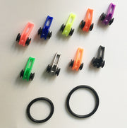 フックキーパー フックホルダー 単品 ルアー用 釣り具 フィッシング 釣り竿 釣り針 固定 ゴムリング付き エギ ジギング ブラック 黒 カラバリ豊富