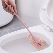 トイレブラシ トイレクリーナー 柄付き 吊り下げ収納 フチ裏 便器掃除 便利 シンプル 可愛い 洗いやすい トイレ用品 掃除グッズ 清掃道具 ピンク 緑 青 日用品 生活雑貨