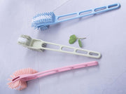 トイレブラシ トイレクリーナー 柄付き 吊り下げ収納 フチ裏 便器掃除 便利 シンプル 可愛い 洗いやすい トイレ用品 掃除グッズ 清掃道具 ピンク 緑 青 日用品 生活雑貨