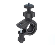 クランプマウント カメラスタンド 360度回転 挟み込みタイプ サイズ調節可能 シンプル 自転車 バイク ハンドルバー ポール パイプ カメラ スマホ 固定 設置 写真撮影 ホルダー 黒