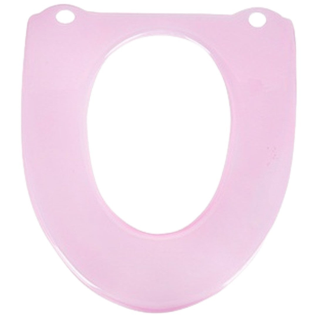 便座カバー トイレカバー O型 装着簡単 トイレ用品 ハードタイプ 丸洗いOK 洗える クリア 透ける スケルトン 無地 単色 シンプル お洒落 日用品