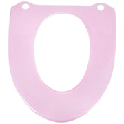 便座カバー トイレカバー O型 装着簡単 トイレ用品 ハードタイプ 丸洗いOK 洗える クリア 透ける スケルトン 無地 単色 シンプル お洒落 日用品
