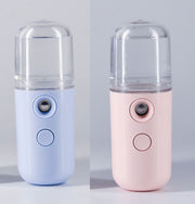 ハンディ ミスト スチーマー 30ml 充電式 保湿 噴霧スプレー 加湿器 携帯用 ポータブル コンパクト 持ち歩き便利 乾燥対策