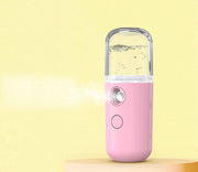 ハンディ ミスト スチーマー 30ml 充電式 保湿 噴霧スプレー 加湿器 携帯用 ポータブル コンパクト 持ち歩き便利 乾燥対策