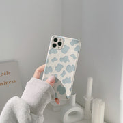 iPhone用ケース カバー スマホケース 汎用型 軽量 うし ウシ柄 牛柄 TPU フェイクレザー ソフト 耐衝撃 カメラ保護 背面保護 iPhone12用 iPhone13用 iPhone14用