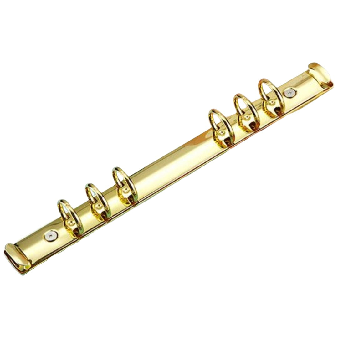 バインダー用リング金具 6穴タイプ A7 A6 A5 収納 ゴールド バリエーション画像