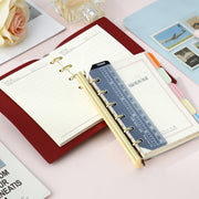 バインダー用リング金具 6穴タイプ A7 A6 A5 収納 整理 ルーズリーフ ノート 書類 とじ具 バインダー 学校 オフィス 文房具 文具