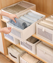 収納ボックス 下着収納ケース 衣類収納具 小物入れ おもちゃ入れ 玩具 折りたたみ可 省スペース クローゼット 整理整頓 無地 グレー ベージュ シンプル おしゃれ 便利