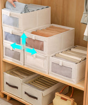 収納ボックス 下着収納ケース 衣類収納具 小物入れ おもちゃ入れ 玩具 折りたたみ可 省スペース クローゼット 整理整頓 無地 グレー ベージュ シンプル おしゃれ 便利