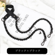 ショルダーストラップ バッグストラップ ショルダーベルト カバン紐 鞄紐 ファッション雑貨 ナスカン フェイクレザー チェーン ブラック ブラウン ホワイト ゴールドカラー シルバーカラー シンプル おしゃれ フェミニン ガーリー かわいい キュート