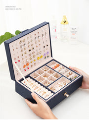 アクセサリーケース アクセサリーボックス ジュエリーボックス ジュエリーケース 小物収納 ピアス 指輪 リング ネックレス バングル 収納力抜群 高級感 かわいい おしゃれ ゴージャス きれいめ