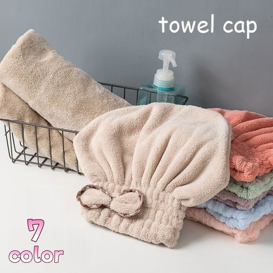 タオルキャップ ヘアキャップ ドライキャップ ヘアドライ タオル 髪 商品画像