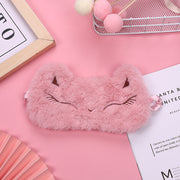 アイマスク アイピロー 目隠し レディース 女性 安眠グッズ うさぎ風 クマ風 ネコ風 アニマル 動物 フリース かわいい 可愛い もこもこ ふわふわ 昼寝 睡眠 旅行 トラベル
