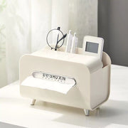 ティッシュケース ティッシュボックス 小物入れ リモコンラック 卓上 化粧品収納 スマホスタンド 引き出し 多機能 大容量 防水