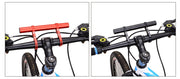 自転車ハンドルバー 延長バー ブラケット エクステンダー 延長ブラケット 自転車ホルダー スマホ取り付け ライト取り付け 軽量 拡張 アルミ エクステンションマウント 自転車アクセサリー ハンドル延長バー マウンテンバイク サイクリング ブラック レッド ブルー 黒 赤 青 シンプル カンタン取り付け