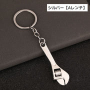 キーホルダー キーリング バッグチャーム ミニ工具 DIYツール ミニチュア モンキーレンチ ユニーク プレゼント ギフト 景品